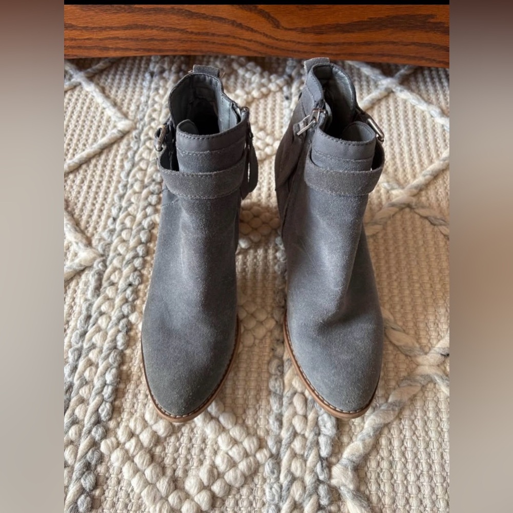 Sam Edelman Blue Suede Ankle Booties